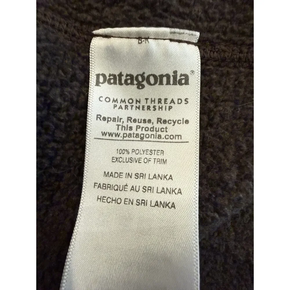 Patagonia Mens Dark Gray Better Sweater Full Zip Fleece Jacket Size L Large